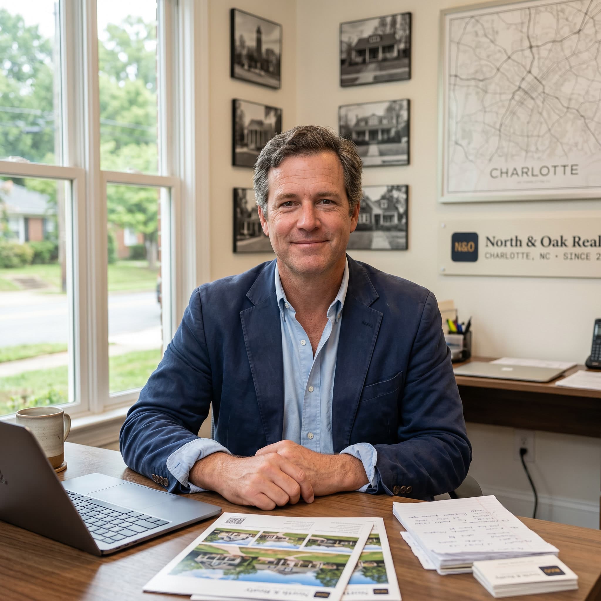 Jordan Vale, in the office