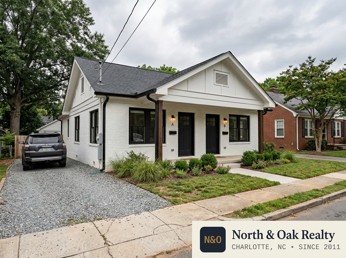 Updated bungalow duplex, Plaza Midwood